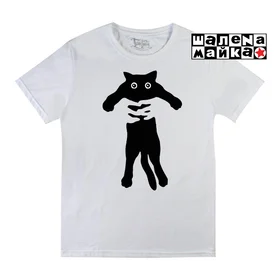 Прикольные футболки: Животные -  Кот 01 white